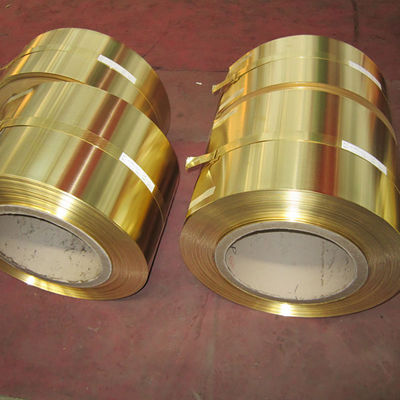 High Strength Copper And Zinc Alloy Brass Strip Yellow Color