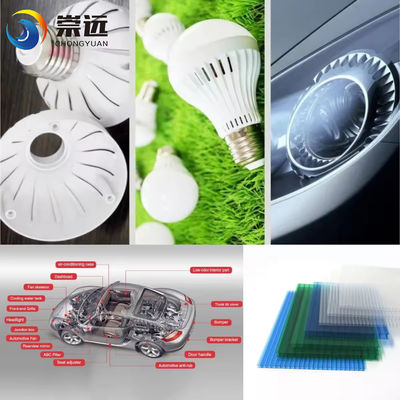 Polycarbonate Granules for LED Transparent Clear Color PC Resin Pellet Plastic Raw Material
