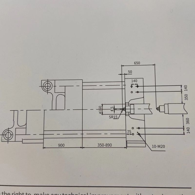Chongyuan CY658 Plastic Injection Molding Machine With 67-70MM Screw Diameter