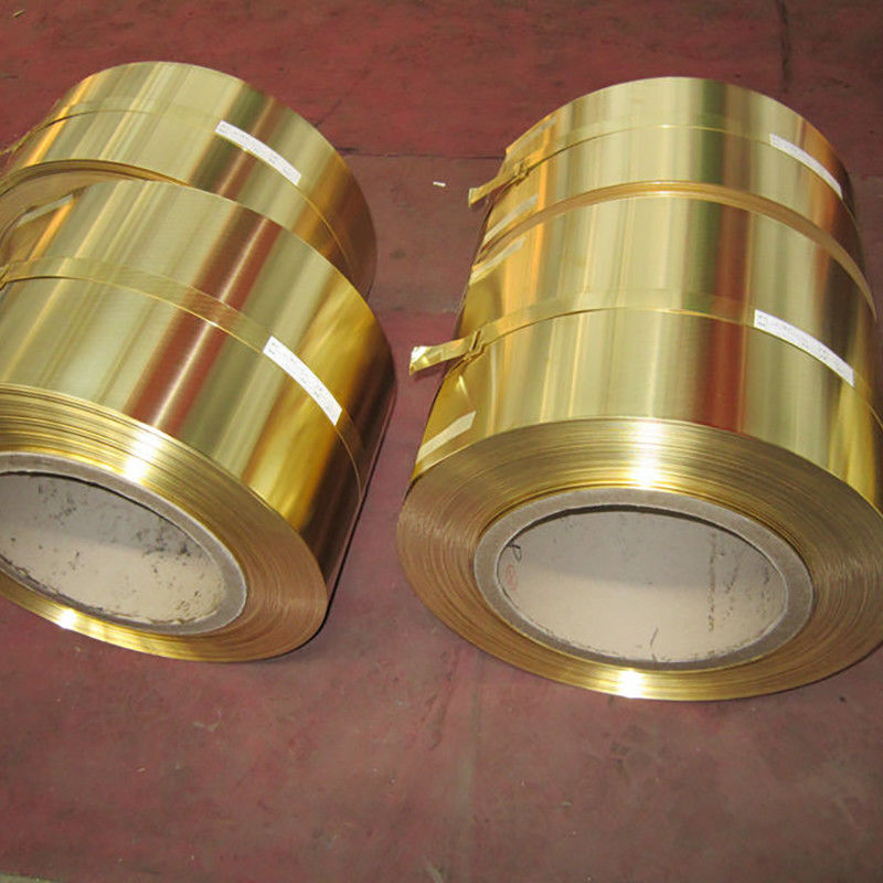 High Strength Copper And Zinc Alloy Brass Strip Yellow Color