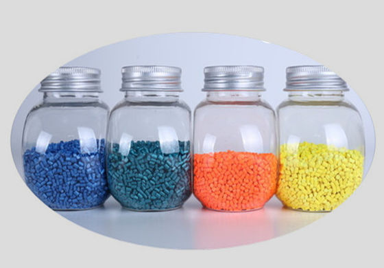 Bahan makanan warna plastik masterbatch granules PE LDPE resin untuk film meniup